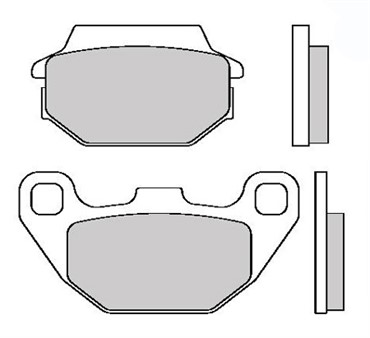 Bremsbeläge vorne/hinten Galfer organisch 64.1 x 36.8 x 10.8 mm/85.0 x 44.0 x 8.6 mm