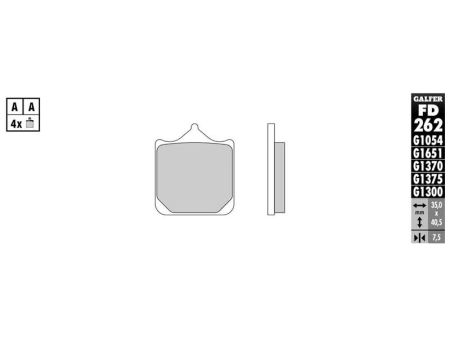 Bremsbelag Galfer Standard (Paar) Bremsbelag Galfer Standard (Paar)