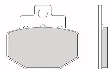 Bremsbeläge Galfer Semi-Metal 55.5 x 49.0 x 7.0 mm Bremsbeläge Galfer Semi-Metal 55.5 x 49.0 x 7.0 mm
