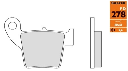Plaquettes de frein HONDA-HM arrière, sintérisées