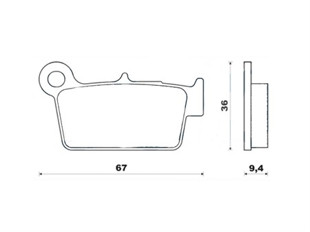 Bremsbelag Galfer Semi Metal (Paar) Kawasaki/Suzuki/Yamaha
