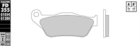 Bremsbelag Galfer Sinter-Scooter (Paar) Bremsbelag Galfer Sinter-Scooter (Paar)