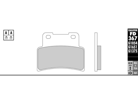 Bremsbelag Galfer Standard (Paar) Bremsbelag Galfer Standard (Paar)