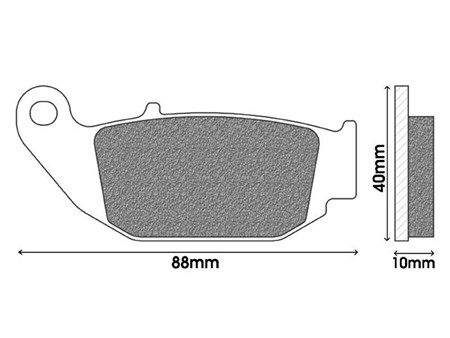 Bremsbeläge hinten Galfer organisch, Honda / Suzuki