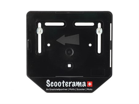 Nummernrahmen Scooterama Motorrad Kunststoff Schwarz