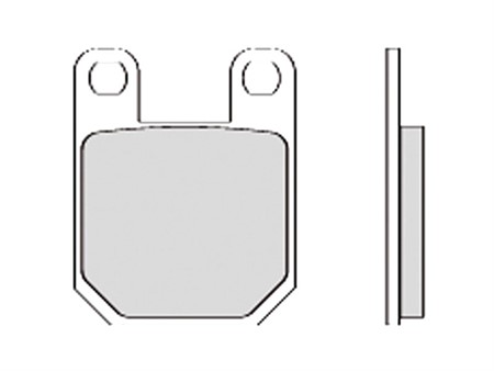 Bremsbeläge vorne/hinten organisch 36.0 x 45.0 x 6 mm Bremsbeläge vorne/hinten organisch 36.0 x 45.0 x 6 mm