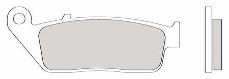 Plaquettes de frein arrière Galfer organiques 102.1 x 38.7 x 9.8 mm