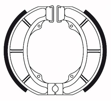 Bremsbeläge (Trommelbremse) hinten Galfer organisch Ø 120 x 25mm
