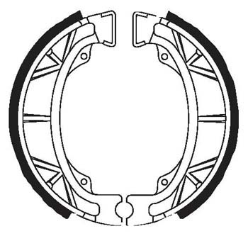 Bremsbeläge (Trommelbremse) hinten Galfer organisch Ø 110 x 25mm