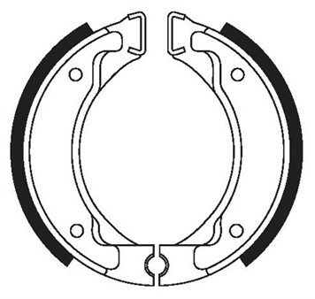 Bremsbacken (Trommelbremse) hinten Galfer organisch Ø 110 x 25 mm