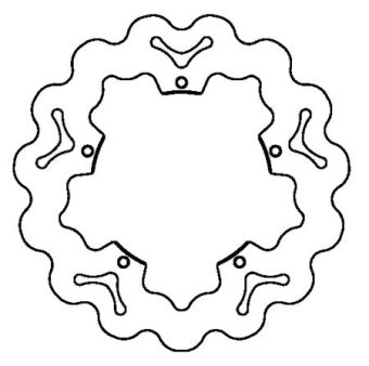 Bremsscheibe vorne/hinten Galfer Wave Disc 240/125,5/4mm Bremsscheibe vorne/hinten Galfer Wave Disc 240/125,5/4mm