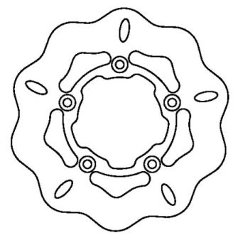 Wave Disc arriére Galfer 174/66/3mm Wave Disc arriére Galfer 174/66/3mm