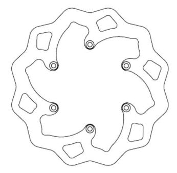 Bremsscheibe Galfer Wave Disc vorne/hinten 240/105/5mm Bremsscheibe Galfer Wave Disc vorne/hinten 240/105/5mm