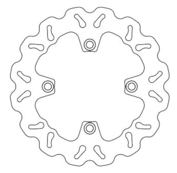 Disque de frein avant/arrière Wave Disc Galfer, 240/105/4mm, maxiscooter Honda Disque de frein avant/arrière Wave Disc Galfer, 240/105/4mm, maxiscooter Honda
