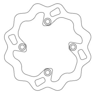 Disque de frein avant GALFER Wave 220/105/4,2mm Disque de frein avant GALFER Wave 220/105/4,2mm