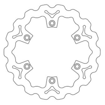 Disque de frein avant Wave Disc Galfer 276/144/5mm Disque de frein avant Wave Disc Galfer 276/144/5mm
