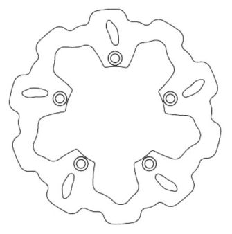 Bremsscheibe Galfer wave disc vorne 260/121/4,5mm Bremsscheibe Galfer wave disc vorne 260/121/4,5mm