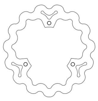 Disque de frein GALFER Wave Disc arriére 230/116/5mm Disque de frein GALFER Wave Disc arriére 230/116/5mm