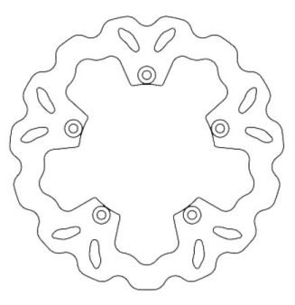 Disque de frein GALFER Wave Disc avant 267/132/5mm Disque de frein GALFER Wave Disc avant 267/132/5mm