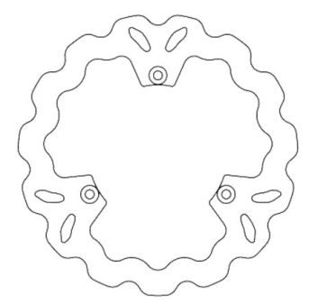 Bremsscheibe Galfer Wave Disc hinten 267/132/5mm Bremsscheibe Galfer Wave Disc hinten 267/132/5mm