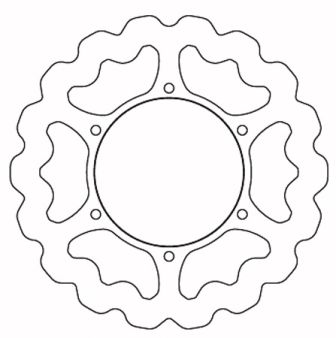 Disque de frein avant Wave Disc Galfer 282/132/4mm Disque de frein avant Wave Disc Galfer 282/132/4mm