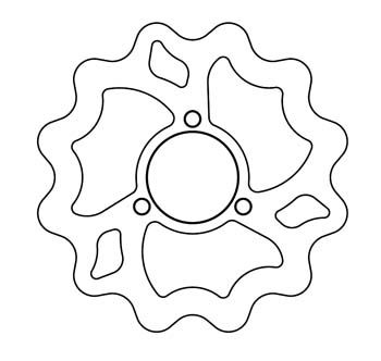 Bremsscheibe hinten Galfer Wave Disc 218/62/3,5mm Bremsscheibe hinten Galfer Wave Disc 218/62/3,5mm