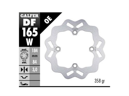 Bremsscheibe Kawasaki  Hinten 184/84/3 mm