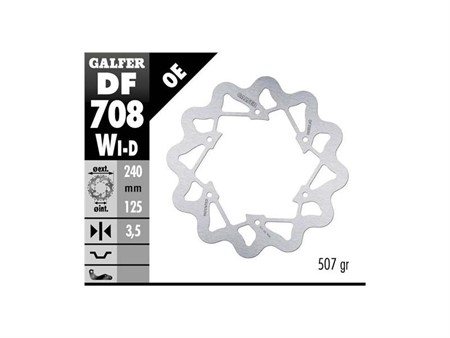 Bremsscheibe vorne links Galfer Wave Disc WI 240/125/3,5mm