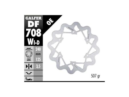 Bremsscheibe vorne rechts Galfer Wave Disc WD 240/125/3,5mm