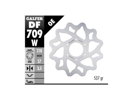 Disque de freins arriére Wave Disc Galfer 218/57/3,5mm