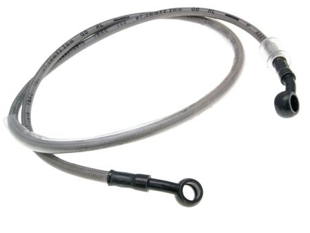 Durite aviation INOX Yamaha Aerox (origine constructeur), AVANT Durite aviation INOX Yamaha Aerox (origine constructeur), AVANT