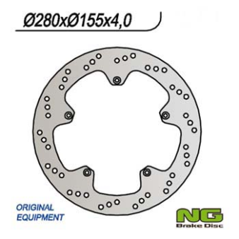 Disque de freins NG 280/155/4mm 5 trou Disque de freins NG 280/155/4mm 5 trou