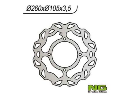 Bremsscheibe NG 260/105/3.5mm 4 Loch Bremsscheibe NG 260/105/3.5mm 4 Loch