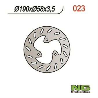 Disque de freins NG 190/58/3.5mm 3 trou Disque de freins NG 190/58/3.5mm 3 trou