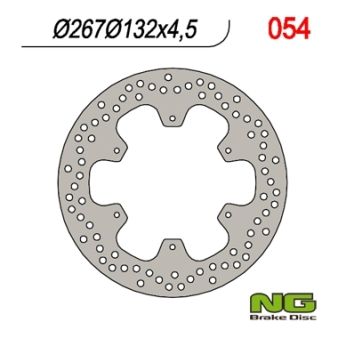 Disque de freins NG 267/132/4.5mm 6 trou Disque de freins NG 267/132/4.5mm 6 trou