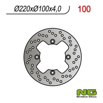 Disque de freins NG 220/100/4mm 4 trou Disque de freins NG 220/100/4mm 4 trou