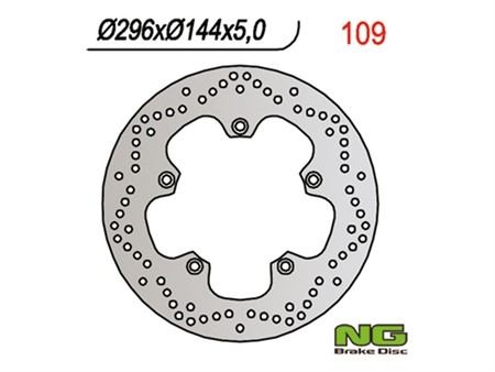 Disque de freins NG 296/144/5mm 5 trou