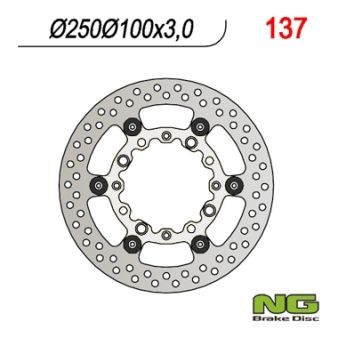 Disque de freins NG 250/100/3mm 4 trou Disque de freins NG 250/100/3mm 4 trou