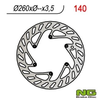 Disque de freins NG 260/145/3.5mm 6 trou