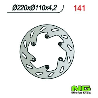 Disque de freins NG 220/110/4.2mm 6 trou Disque de freins NG 220/110/4.2mm 6 trou
