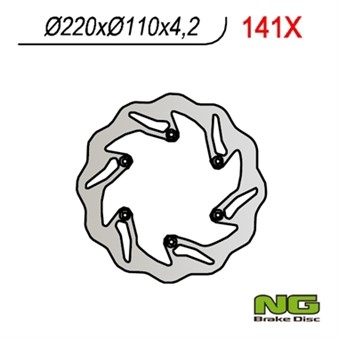 Disque de freins NG 220/110/4.2mm 6 trou