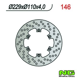 Disque de freins NG 229/110/4mm 6 trou Disque de freins NG 229/110/4mm 6 trou