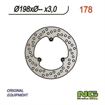 Disque de freins NG 198/80/3mm 3 trou