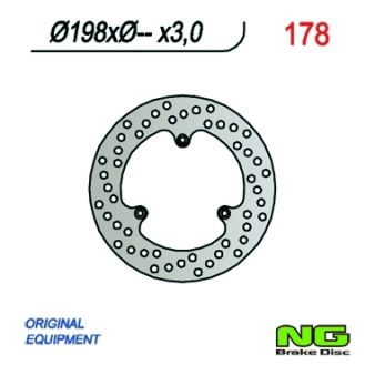 Disque de freins NG 198/80/3mm 3 trou Disque de freins NG 198/80/3mm 3 trou