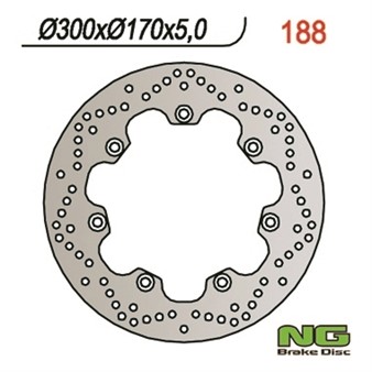 Disque de freins NG 300/170/5mm 7 trou