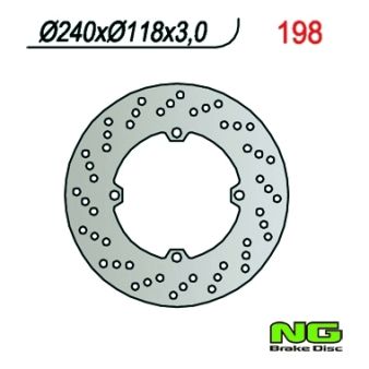 Bremsscheibe NG 240/118/3mm 4 Loch Bremsscheibe NG 240/118/3mm 4 Loch