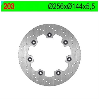 Disque de freins NG 256/144/5,5mm 7 trou