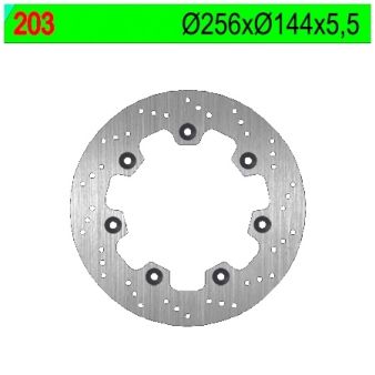 Disque de freins NG 256/144/5,5mm 7 trou Disque de freins NG 256/144/5,5mm 7 trou