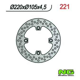 Disque de freins NG 220/105/4.5mm 4 trou Disque de freins NG 220/105/4.5mm 4 trou