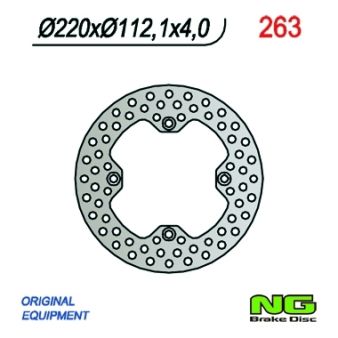 Bremsscheibe NG 220/112/4mm 4 Loch